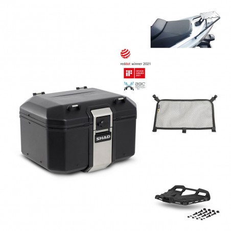 SHAD Baul trasero + parrilla soporte montaje accesorios TR48 TERRA BLACK EDITION KIT-450923