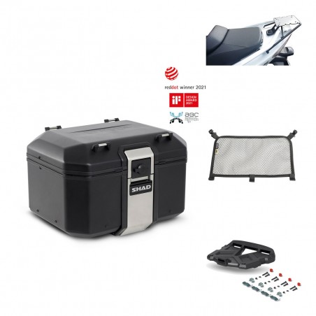 SHAD Baul trasero + parrilla soporte montaje accesorios TR48 TERRA BLACK EDITION KIT-450930