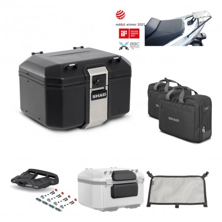 SHAD Baul trasero + parrilla soporte montaje accesorios TR48 TERRA BLACK EDITION KIT-450935