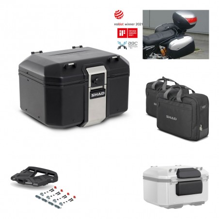 SHAD Rear trunk + grill mounting bracket accessories TR48 TERRA BLACK EDITION KIT-450956