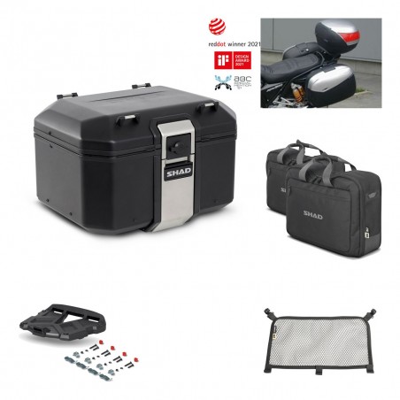 SHAD Baul trasero + parrilla soporte montaje accesorios TR48 TERRA BLACK EDITION KIT-450957