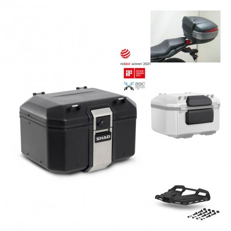 SHAD Baul trasero + parrilla soporte montaje accesorios TR48 TERRA BLACK EDITION KIT-450968