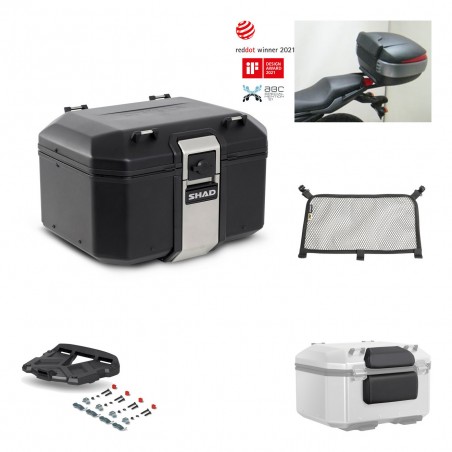 SHAD Baul trasero + parrilla soporte montaje accesorios TR48 TERRA BLACK EDITION KIT-450977