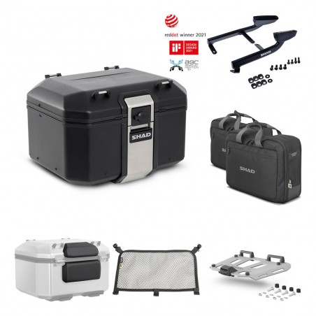 SHAD Baul trasero + parrilla soporte montaje accesorios TR48 TERRA BLACK EDITION KIT-450989