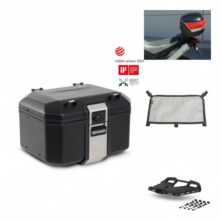 SHAD Baul trasero + parrilla soporte montaje accesorios TR48 TERRA BLACK EDITION KIT-451038
