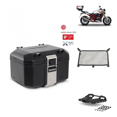 SHAD Baul trasero + parrilla soporte montaje accesorios TR48 TERRA BLACK EDITION KIT-451084