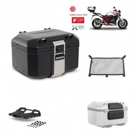 SHAD Baul trasero + parrilla soporte montaje accesorios TR48 TERRA BLACK EDITION KIT-451085