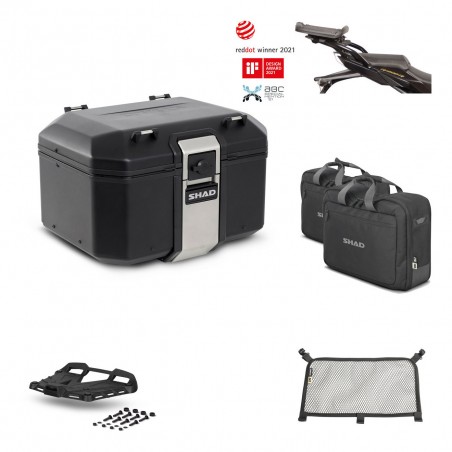 SHAD Baul trasero + parrilla soporte montaje accesorios TR48 TERRA BLACK EDITION KIT-451111
