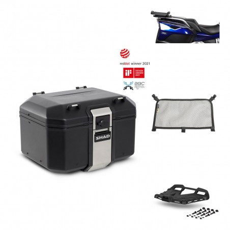 SHAD Baul trasero + parrilla soporte montaje accesorios TR48 TERRA BLACK EDITION KIT-451130