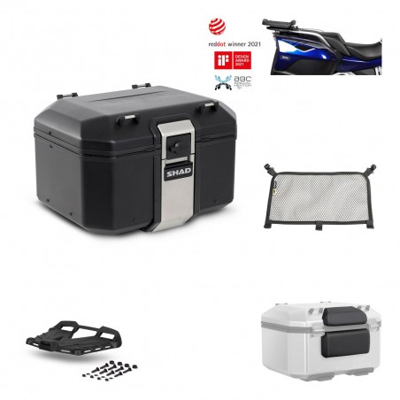 SHAD Baul trasero + parrilla soporte montaje accesorios TR48 TERRA BLACK EDITION KIT-451131