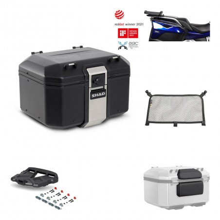 SHAD Baul trasero + parrilla soporte montaje accesorios TR48 TERRA BLACK EDITION KIT-451138