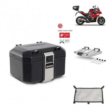 SHAD Baul trasero + parrilla soporte montaje accesorios TR48 TERRA BLACK EDITION KIT-451145