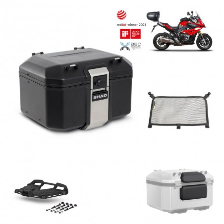 SHAD Baul trasero + parrilla soporte montaje accesorios TR48 TERRA BLACK EDITION KIT-451154