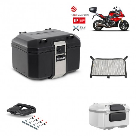 SHAD Baul trasero + parrilla soporte montaje accesorios TR48 TERRA BLACK EDITION KIT-451161