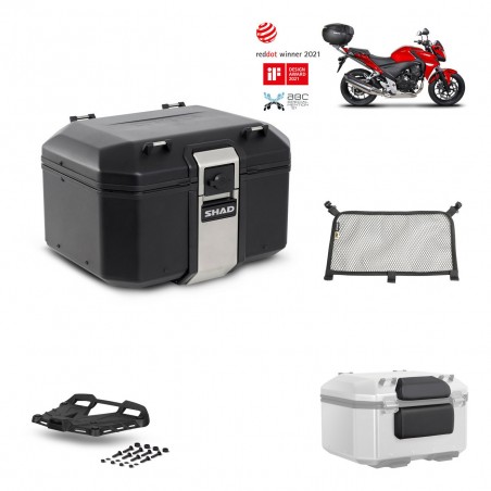 SHAD Baul trasero + parrilla soporte montaje accesorios TR48 TERRA BLACK EDITION KIT-451177