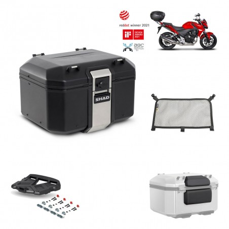SHAD Baul trasero + parrilla soporte montaje accesorios TR48 TERRA BLACK EDITION KIT-451184