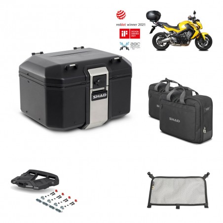 SHAD Baul trasero + parrilla soporte montaje accesorios TR48 TERRA BLACK EDITION KIT-451210