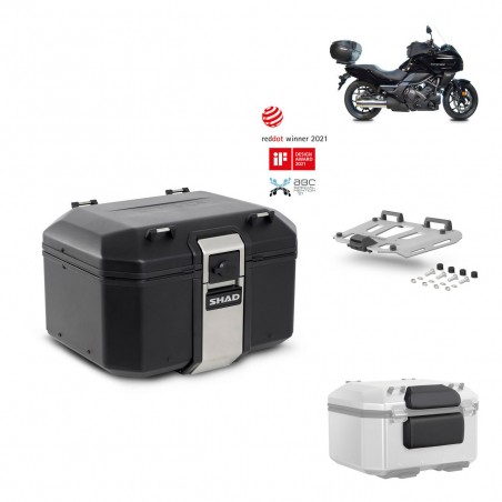 SHAD Baul trasero + parrilla soporte montaje accesorios TR48 TERRA BLACK EDITION KIT-451213