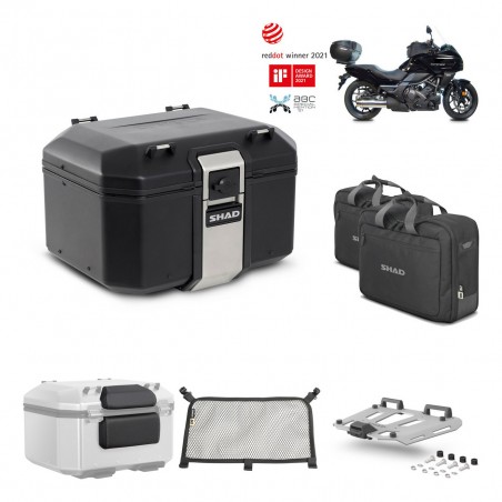SHAD Baul trasero + parrilla soporte montaje accesorios TR48 TERRA BLACK EDITION KIT-451219