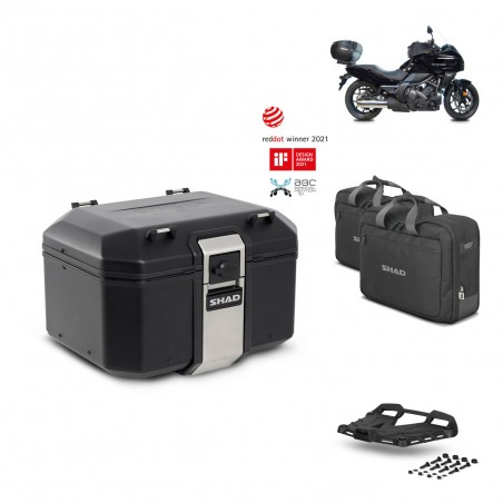 SHAD Baul trasero + parrilla soporte montaje accesorios TR48 TERRA BLACK EDITION KIT-451224