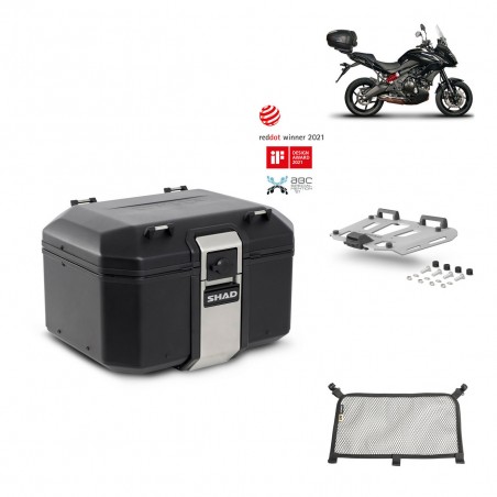 SHAD Baul trasero + parrilla soporte montaje accesorios TR48 TERRA BLACK EDITION KIT-451260
