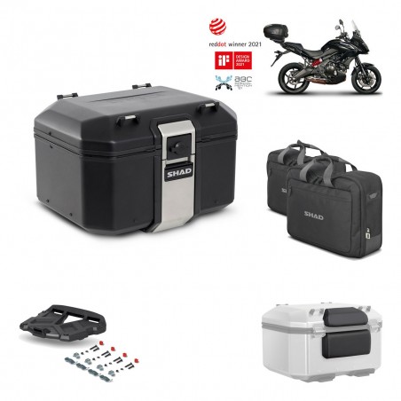 SHAD Baul trasero + parrilla soporte montaje accesorios TR48 TERRA BLACK EDITION KIT-451278