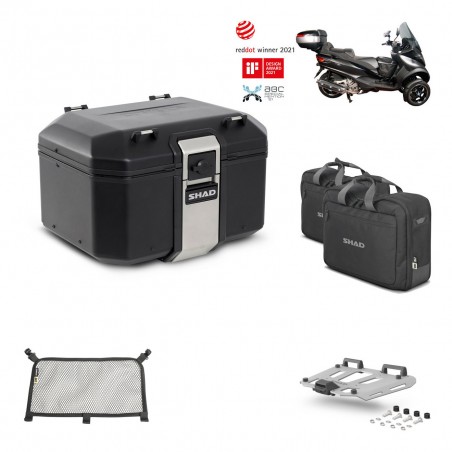 SHAD Baul trasero + parrilla soporte montaje accesorios TR48 TERRA BLACK EDITION KIT-451310