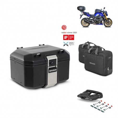 SHAD Baul trasero + parrilla soporte montaje accesorios TR48 TERRA BLACK EDITION KIT-451346
