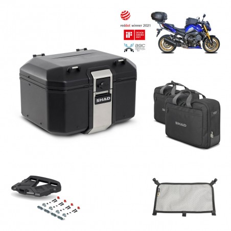 SHAD Baul trasero + parrilla soporte montaje accesorios TR48 TERRA BLACK EDITION KIT-451348