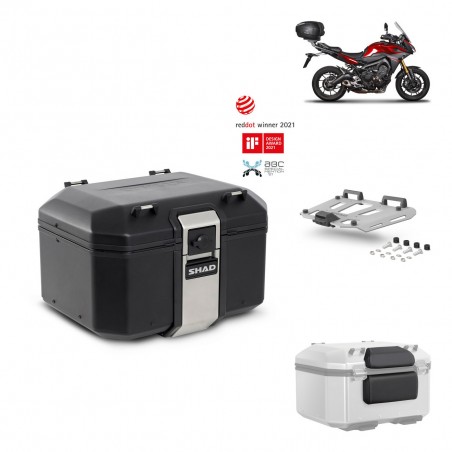 SHAD Baul trasero + parrilla soporte montaje accesorios TR48 TERRA BLACK EDITION KIT-451374