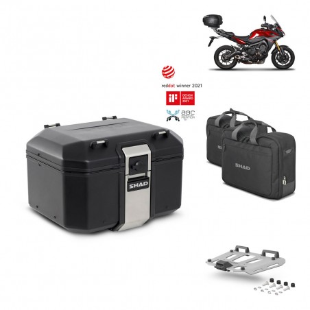 SHAD Baul trasero + parrilla soporte montaje accesorios TR48 TERRA BLACK EDITION KIT-451377