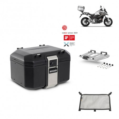 SHAD Rear trunk + grill mounting bracket accessories TR48 TERRA BLACK EDITION KIT-451421