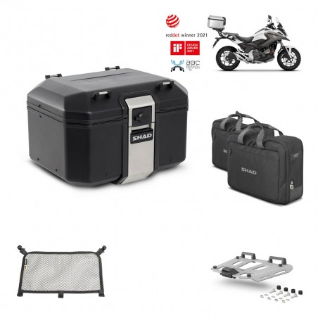 SHAD Baul trasero + parrilla soporte montaje accesorios TR48 TERRA BLACK EDITION KIT-451425