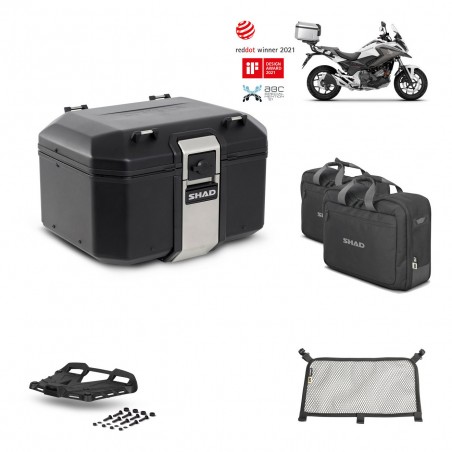 SHAD Baul trasero + parrilla soporte montaje accesorios TR48 TERRA BLACK EDITION KIT-451433