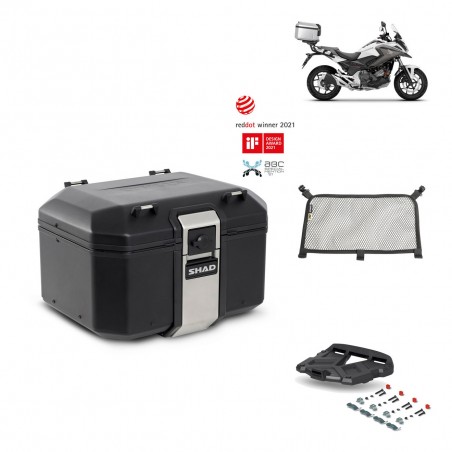SHAD Baul trasero + parrilla soporte montaje accesorios TR48 TERRA BLACK EDITION KIT-451436