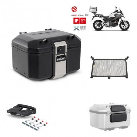 SHAD Baul trasero + parrilla soporte montaje accesorios TR48 TERRA BLACK EDITION KIT-451437