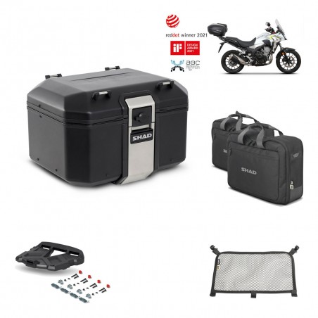 SHAD Baul trasero + parrilla soporte montaje accesorios TR48 TERRA BLACK EDITION KIT-451486