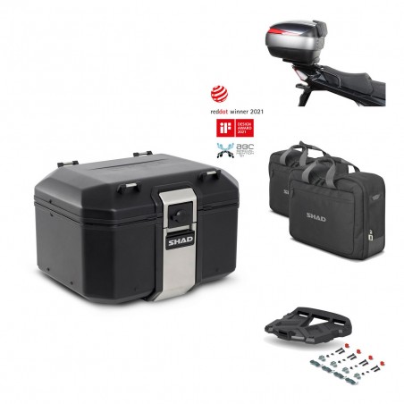 SHAD Rear trunk + grill mounting bracket accessories TR48 TERRA BLACK EDITION KIT-451576