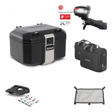 SHAD Baul trasero + parrilla soporte montaje accesorios TR48 TERRA BLACK EDITION KIT-451578