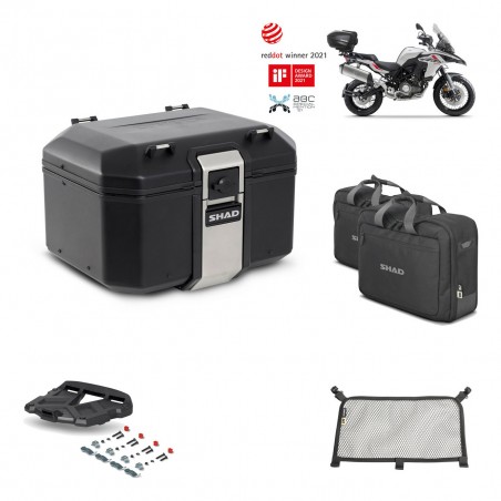 SHAD Baul trasero + parrilla soporte montaje accesorios TR48 TERRA BLACK EDITION KIT-451670