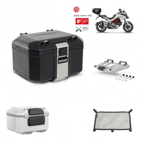 SHAD Baul trasero + parrilla soporte montaje accesorios TR48 TERRA BLACK EDITION KIT-451675