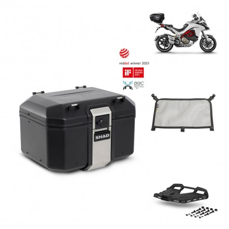 SHAD Baul trasero + parrilla soporte montaje accesorios TR48 TERRA BLACK EDITION KIT-451682