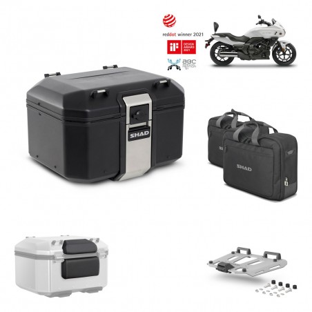 SHAD Baul trasero + parrilla soporte montaje accesorios TR48 TERRA BLACK EDITION KIT-451700