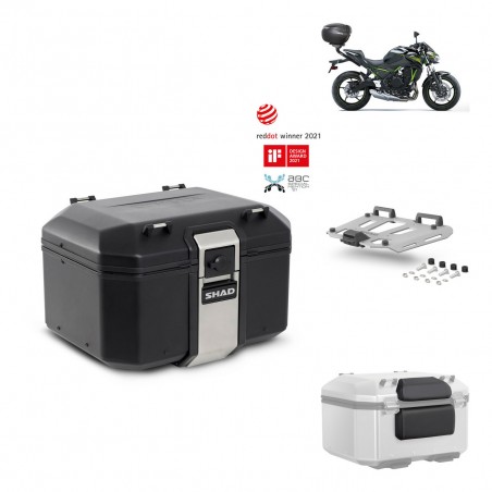 SHAD Baul trasero + parrilla soporte montaje accesorios TR48 TERRA BLACK EDITION KIT-451719