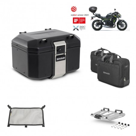 SHAD Baul trasero + parrilla soporte montaje accesorios TR48 TERRA BLACK EDITION KIT-451724