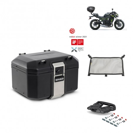 SHAD Baul trasero + parrilla soporte montaje accesorios TR48 TERRA BLACK EDITION KIT-451735
