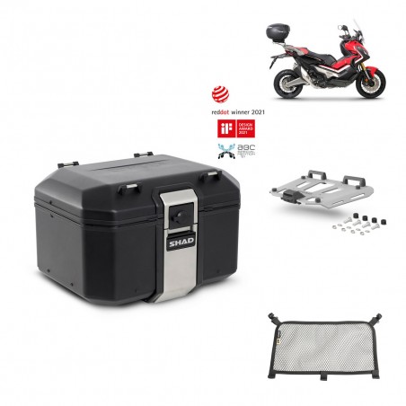 SHAD Baul trasero + parrilla soporte montaje accesorios TR48 TERRA BLACK EDITION KIT-451766
