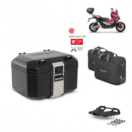SHAD Baul trasero + parrilla soporte montaje accesorios TR48 TERRA BLACK EDITION KIT-451776