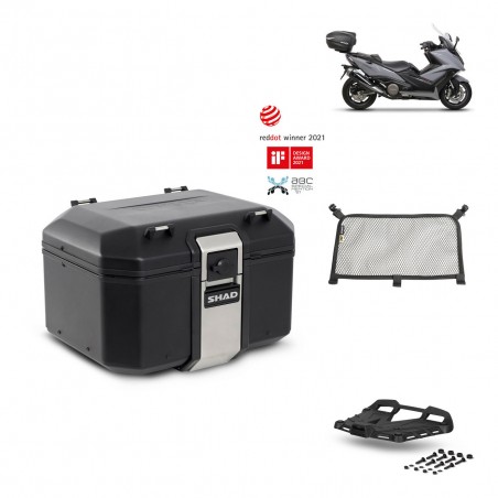 SHAD Baul trasero + parrilla soporte montaje accesorios TR48 TERRA BLACK EDITION KIT-451797