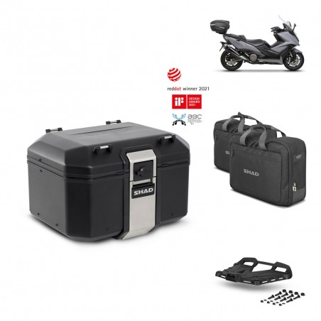 SHAD Baul trasero + parrilla soporte montaje accesorios TR48 TERRA BLACK EDITION KIT-451799